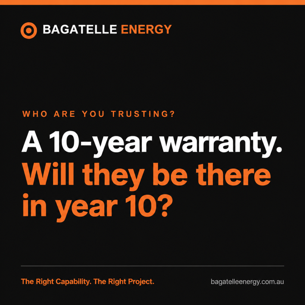 Who Are You Trusting? A 10-year warranty. Will they be there in year 10?